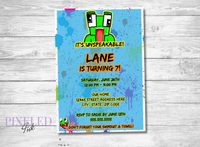 Unspeakable Birthday Invitation (vs 2) - Printable File