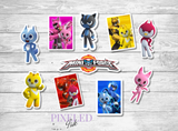 Set of 10 Mini Force Stickers (Die-Cut)