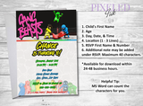 Gang Beast Birthday Invitation - Printable File