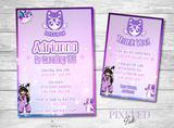 Aphmau Birthday Invitation (Bonus Thank You Card Included!) - Printable File