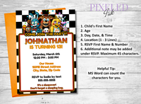 Five Nights At Freddy's (FNAF) Birthday Invitation vs 2 - Printable File