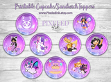 Aphmau Cupcake Toppers - Digital Download