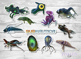 Set of 12 Subnautica Stickers (Die-Cut)