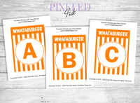 Whataburger Party Banner - Digital Download