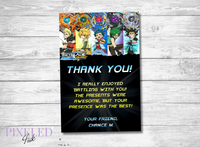 Beyblades Thank You Card - Printable File