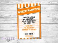 Whataburger Thank You Card - Printable File